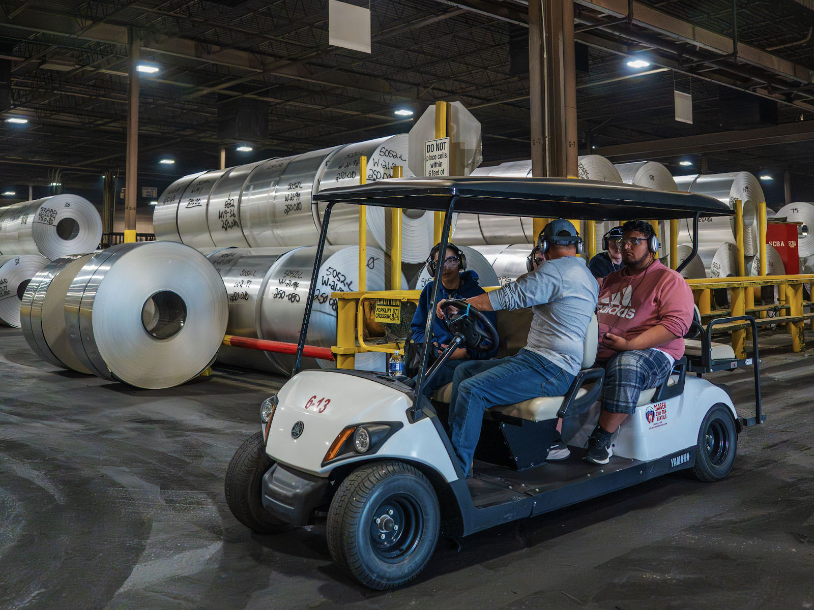 Golden Aluminum employees tour the operations floor of the Fort Lupton, CO aluminum mill on Manufacturing Day 2025.