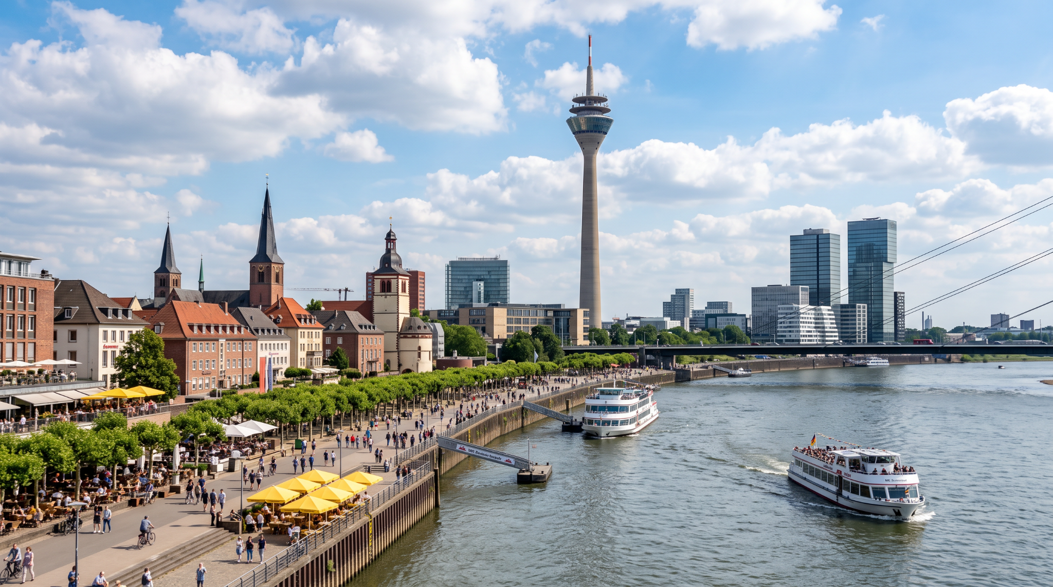 The city of Düsseldorf in Western Germany, where ALUMINUM 2026 will be held.